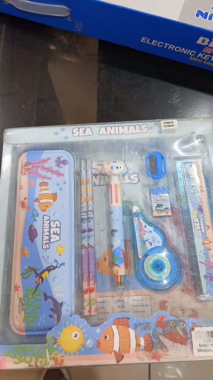 Refurbished item- sea animal stationery