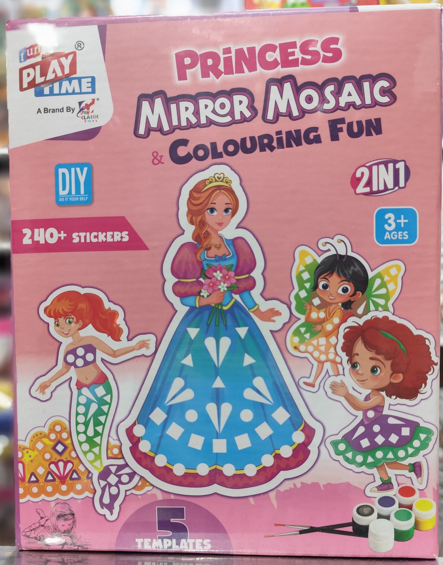 Princess Mirror Mosaic & Colouring Fun