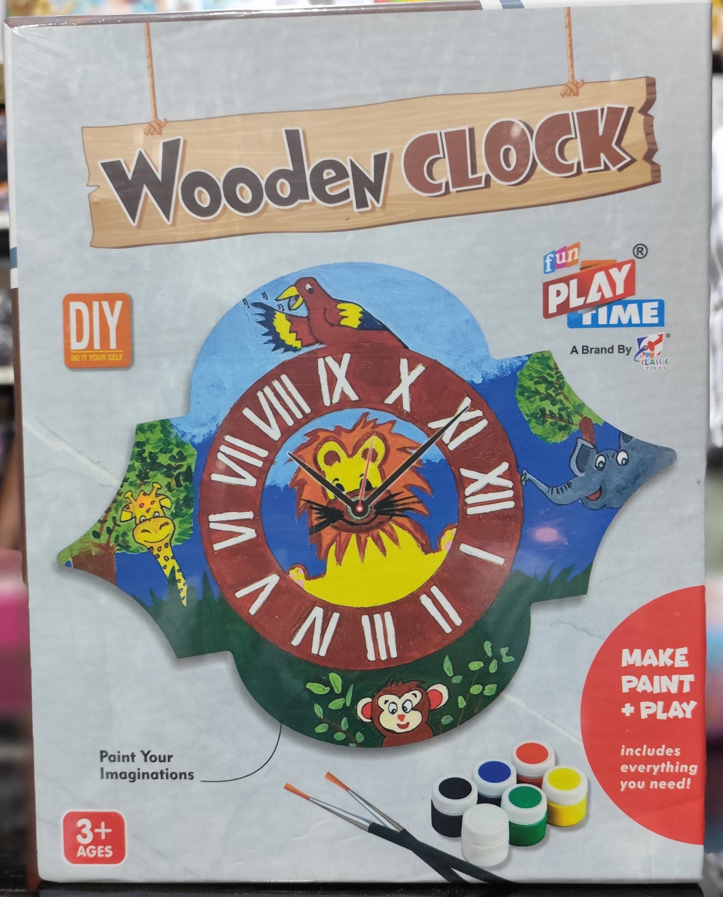 Wooden clock