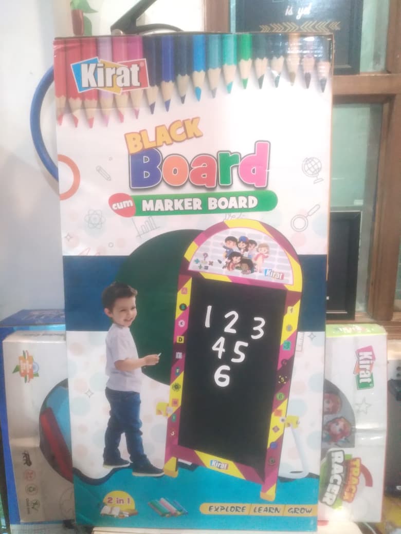 Kirat black board cum marker board 2 in 1