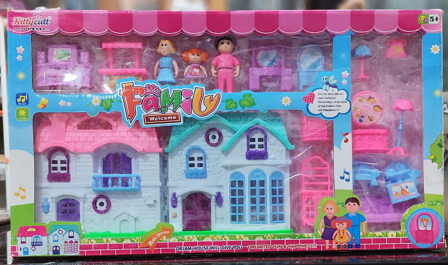 Doll House Medium Kittycatt Family