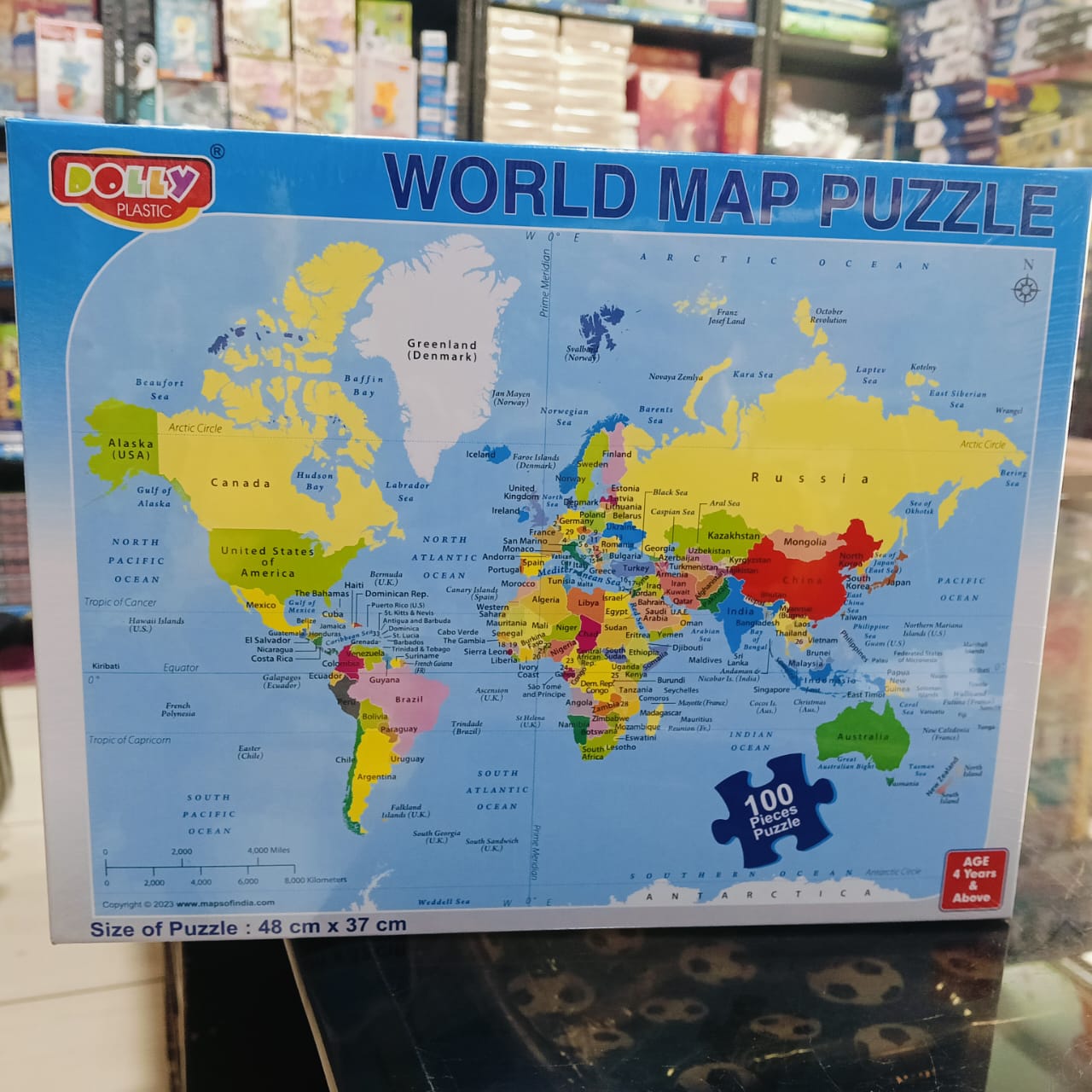 world map puzzle ( dolly)