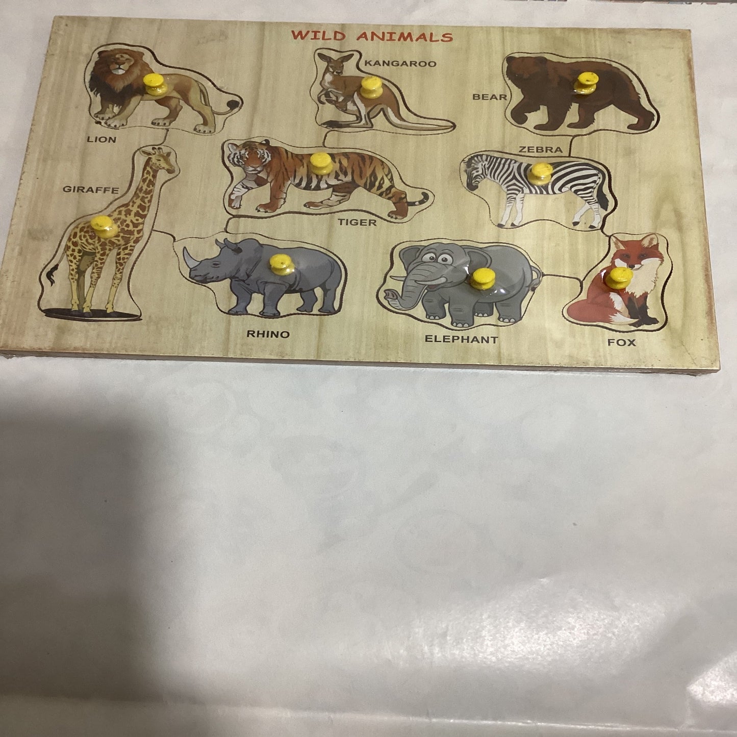 Wooden Puzzle National Animals