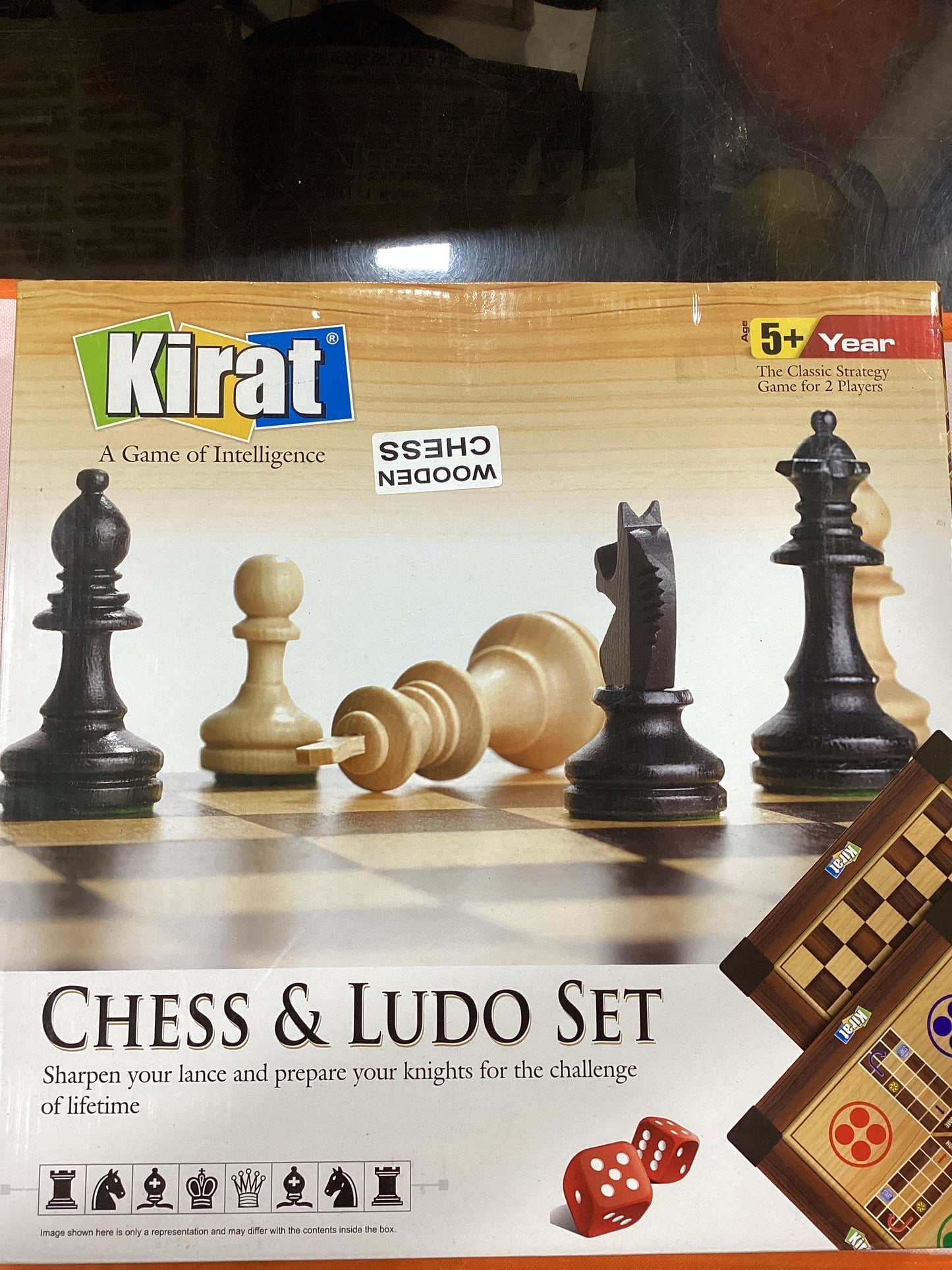 Wooden Chess & Ludo Set