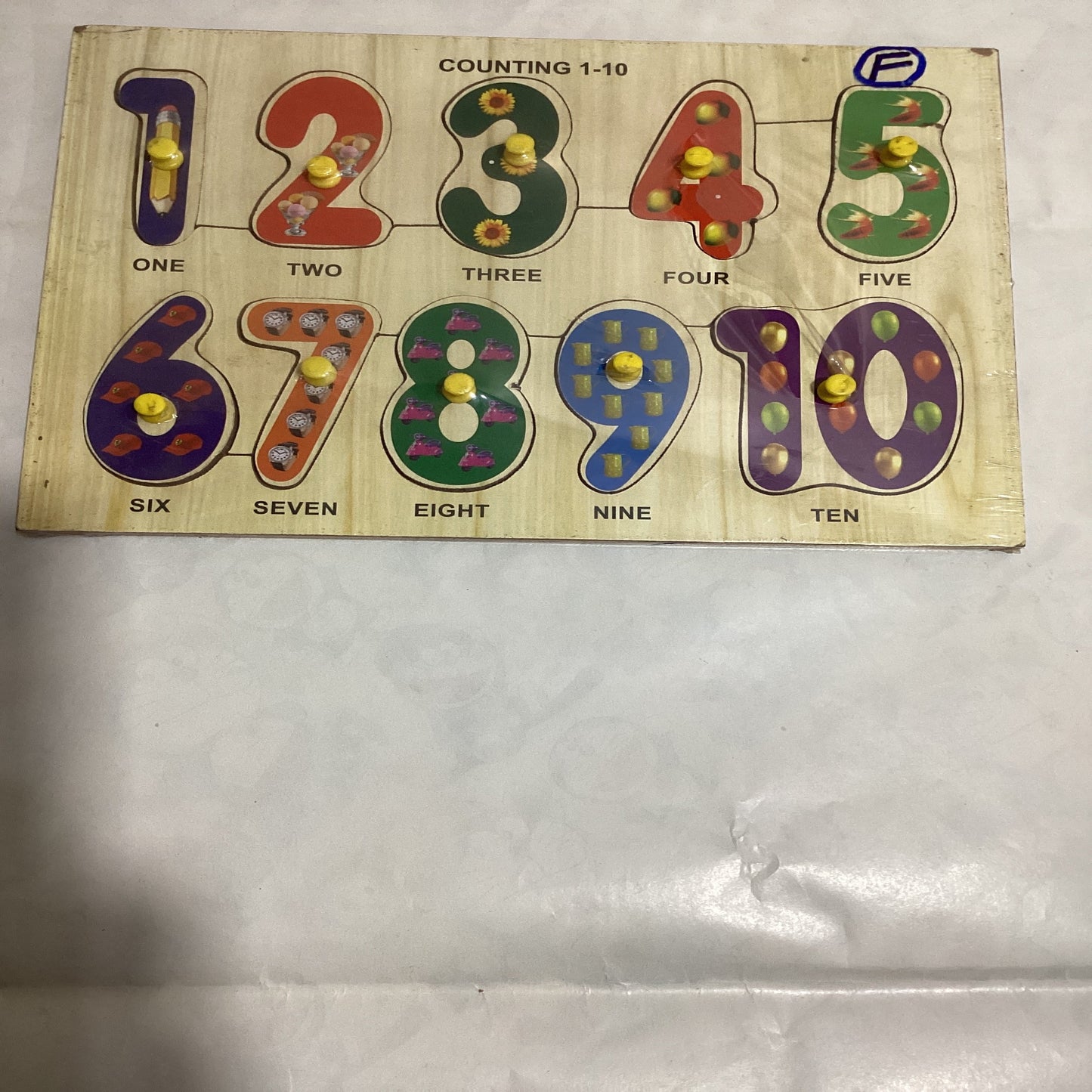 Wooden Puzzle Numbers