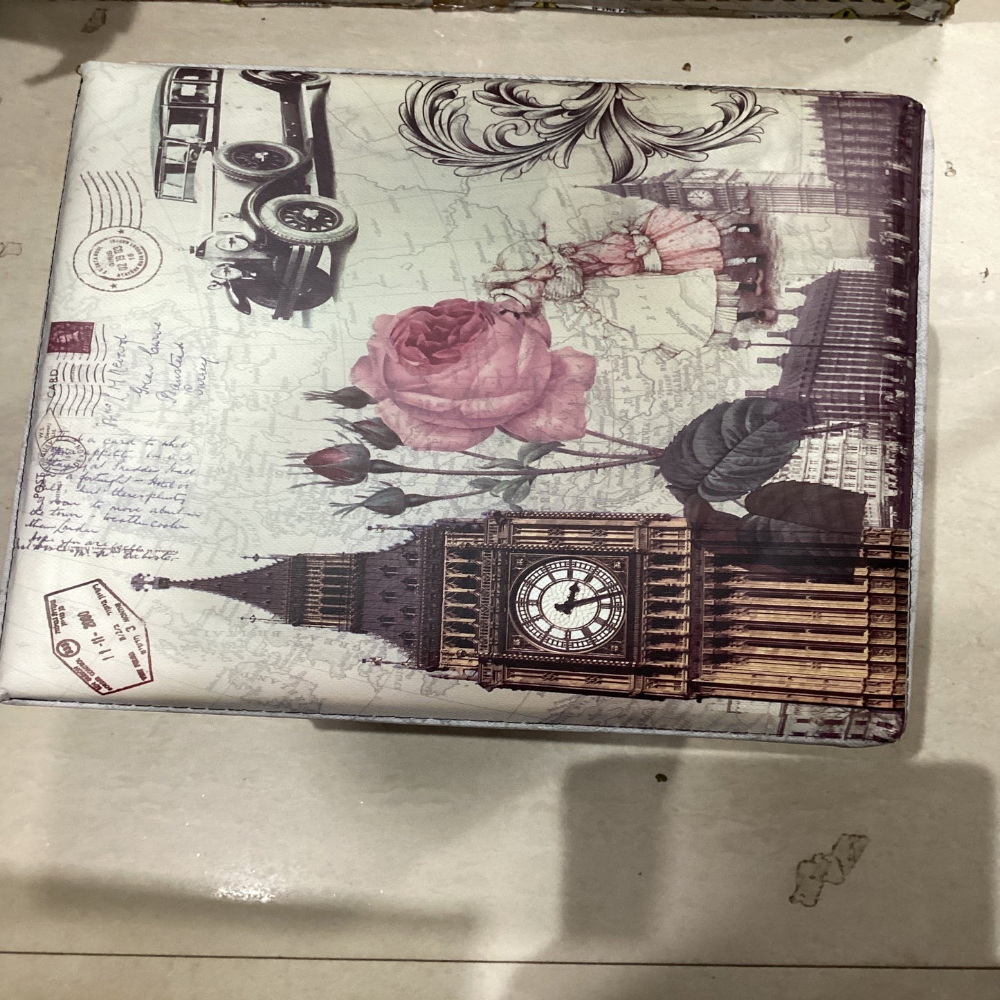 Square Storage Stool