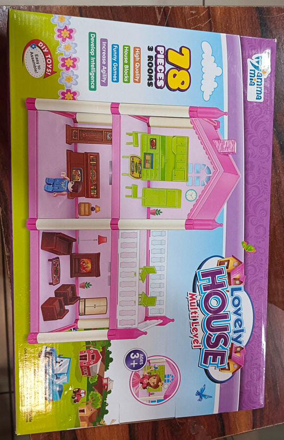 Lovely house 78 pcs new