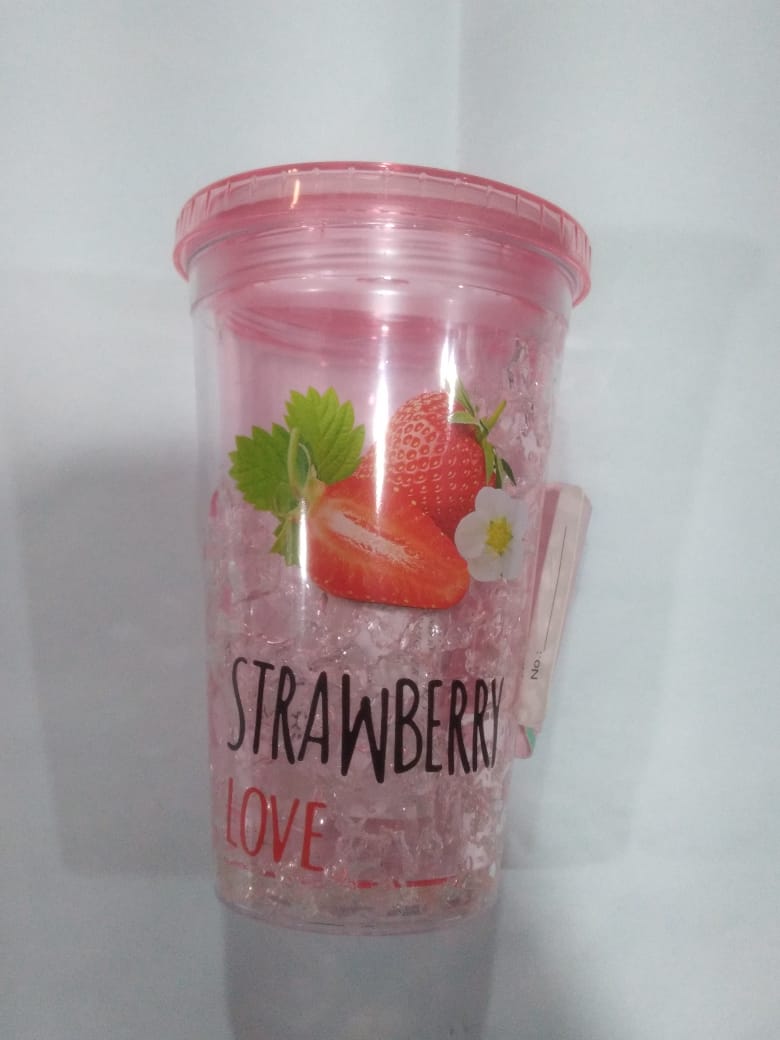 Straw transparent glass - big