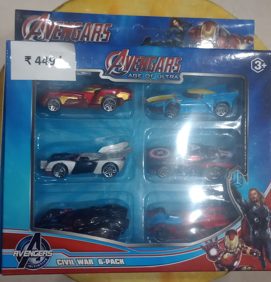 Superhero Car Set (6pcs)