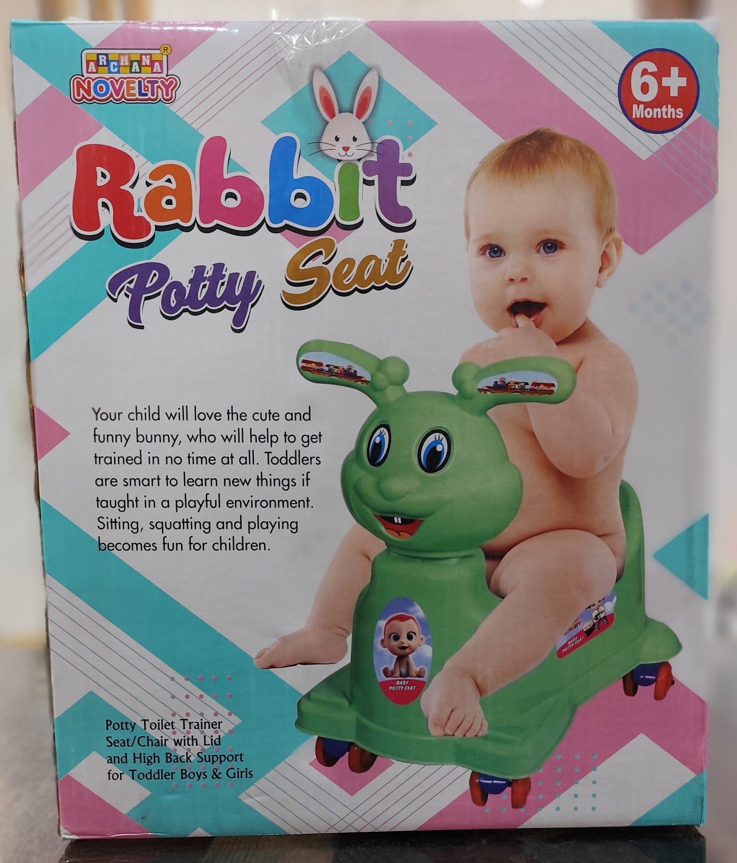 Rabbit Potty Seat (with Wheel)