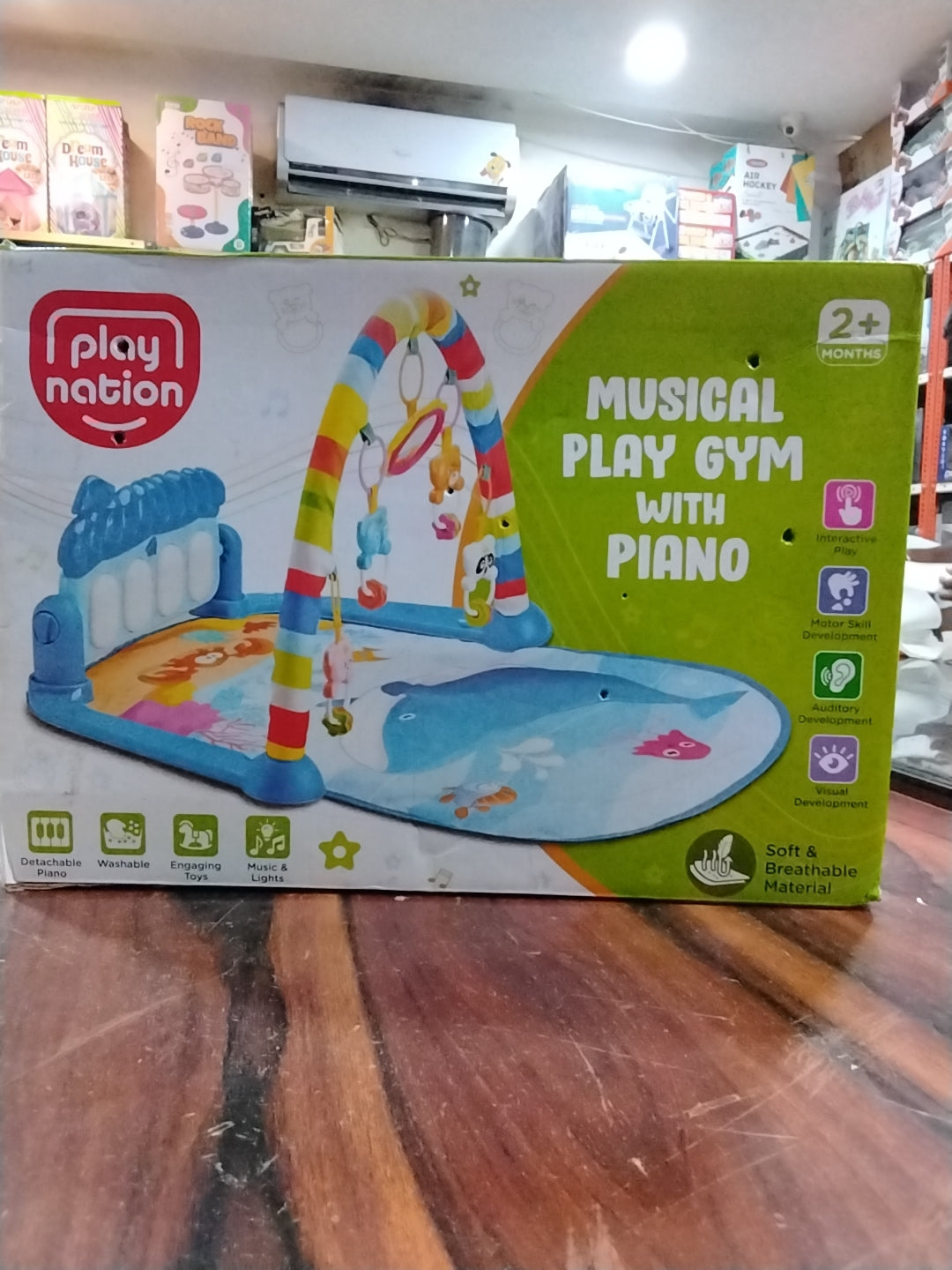 Musical play gym with piano refurbished