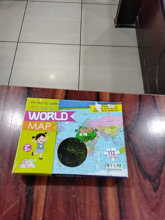 World map puzzle refurbished