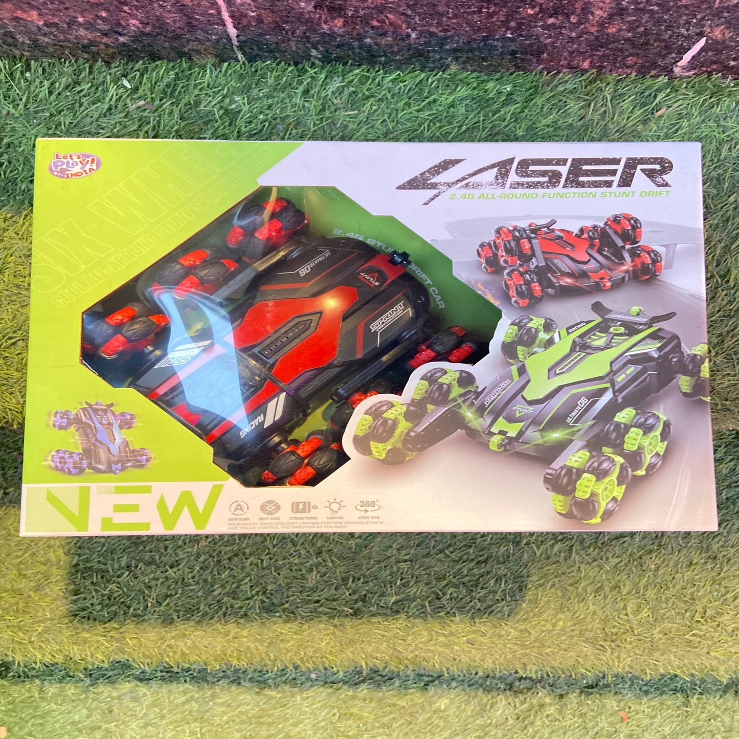 Laser Stunt  16 wheel Drift Car