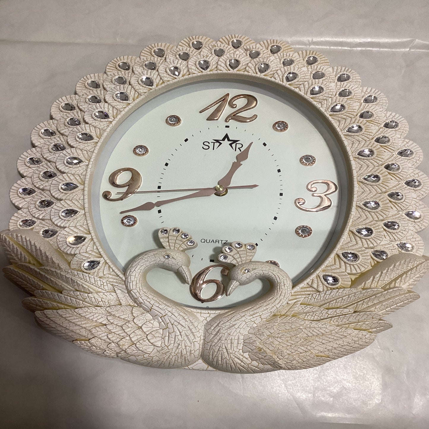White Swan Wall Clock